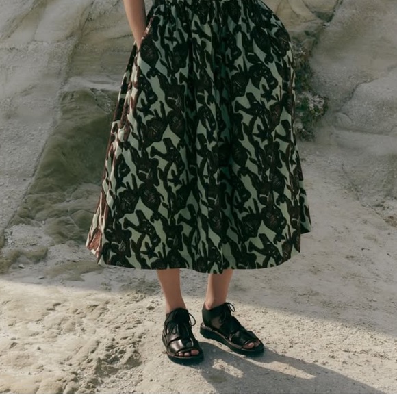 Toast “sea kelp” skirt, size 8 - Picture 1 of 4